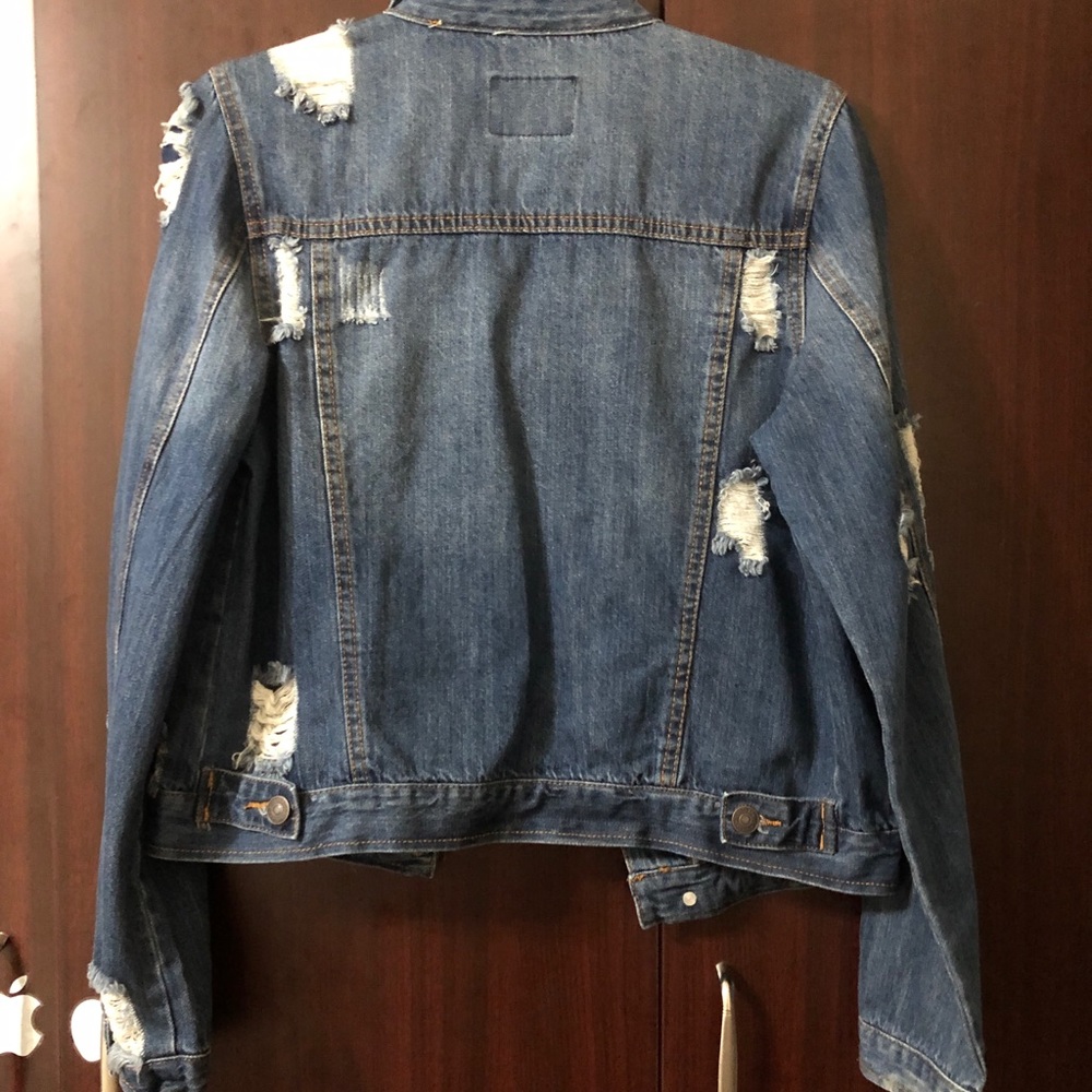 Cool 😎 Jeans Ripped Jacket - Picture 5 of 8